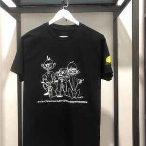 Antisocial Social Club Collaboration Black Graphic Tee